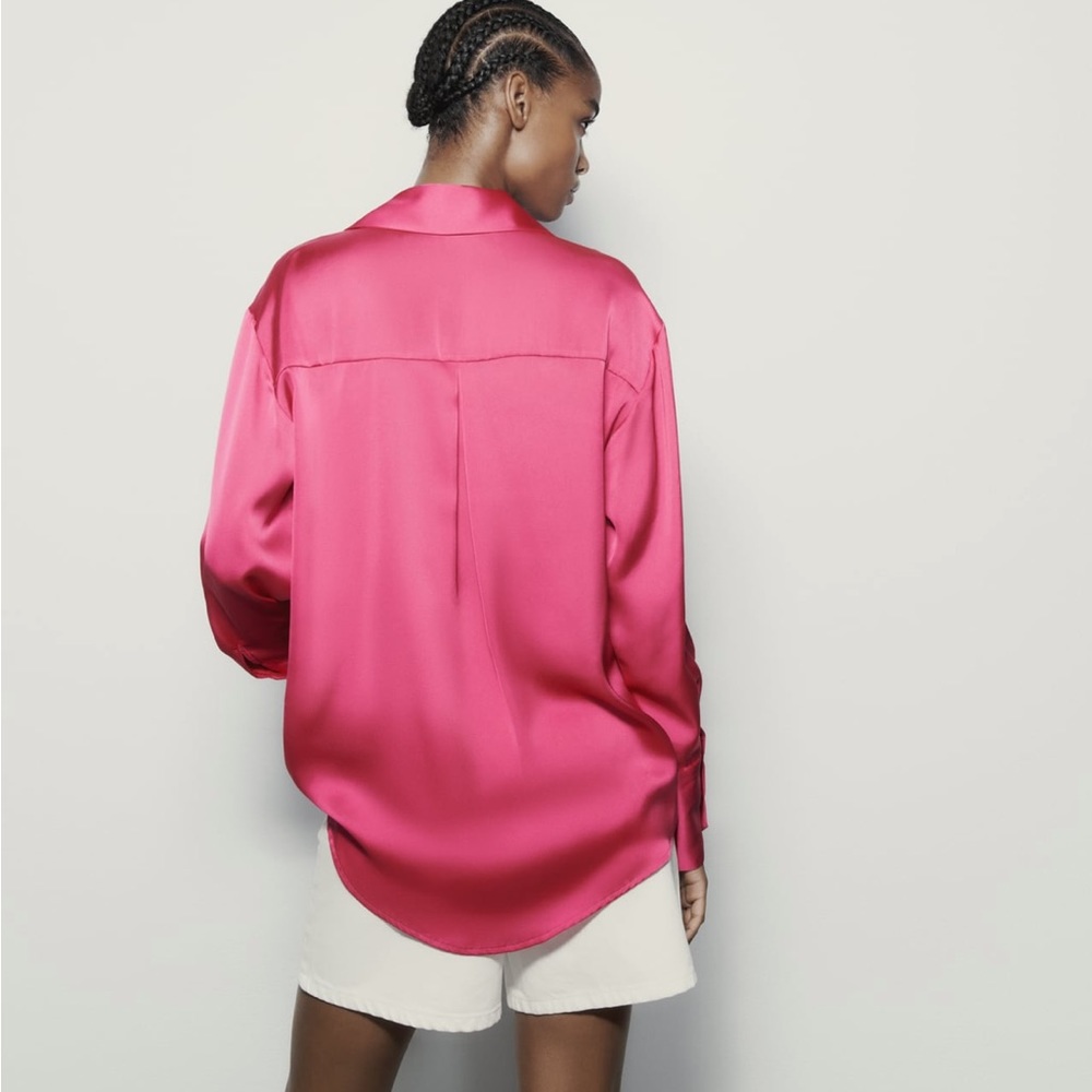 SATIN EFFECT SHIRT